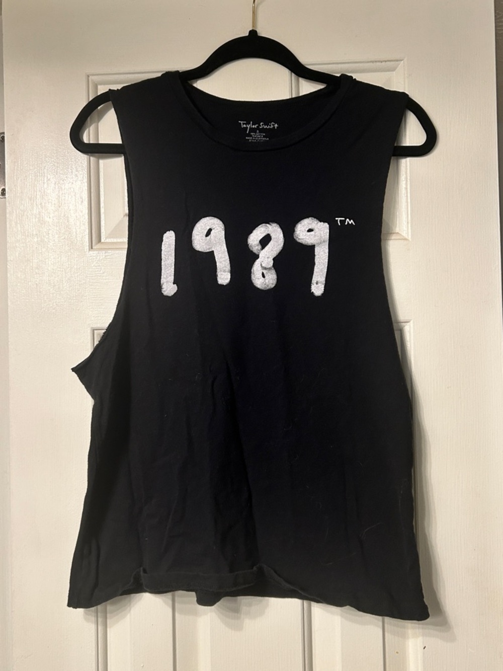 Taylor Swift Tank Top Womens Small Black Sleeveless 1989